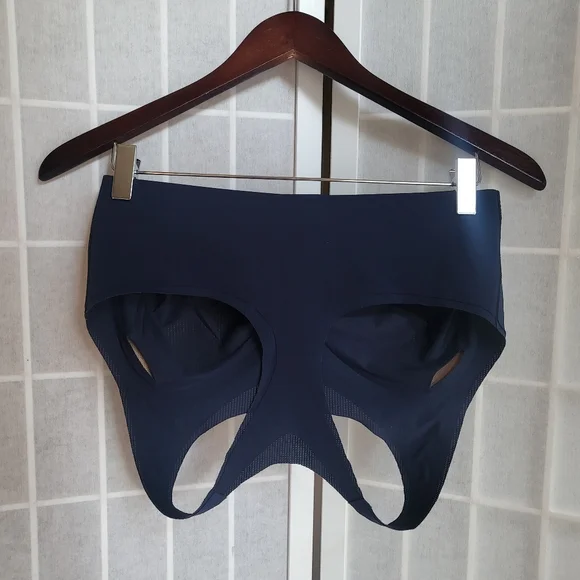 Soma Navy Sport Racerback Seamless Bra Sz L - Picture 7 of 9